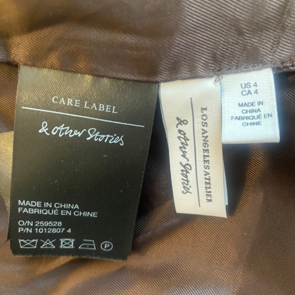 And Other Stories Brown Fuzzy Coat - Picture 4 of 4